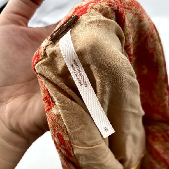 Free People orange pleated mini skirt - Picture 5 of 5